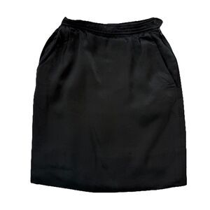 Yves Saint Laurent Sleek Black Pencil Skirt
